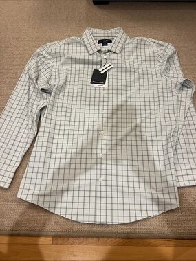 Mizzen+Main Blue & Green Plaid Shirt
Size: XXL